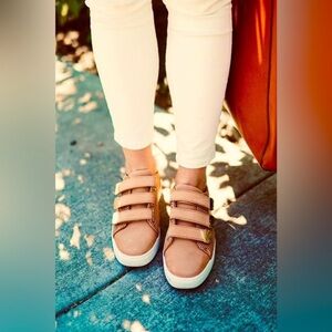 Aldo Velcro Sneakers Tan 6.5